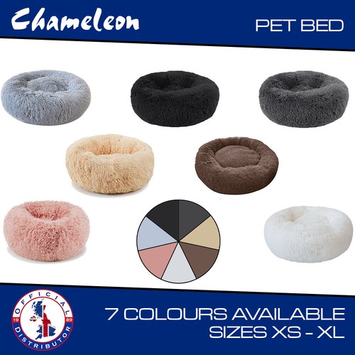 Round dog bed - pet, plush