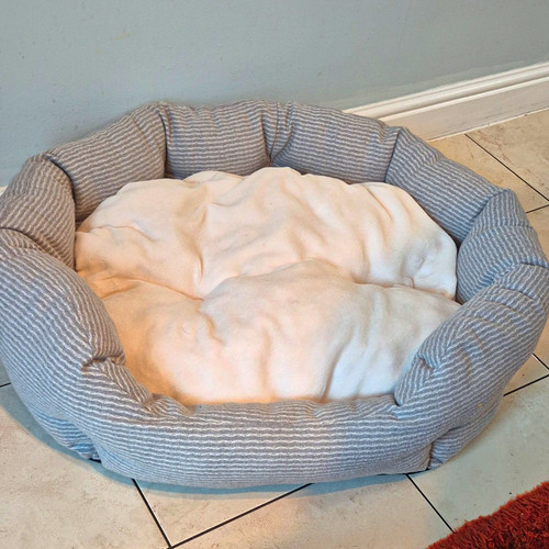 Dog bed grey - dog, grey/white