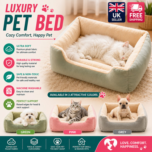 Dog cat pet calming bed - calming,