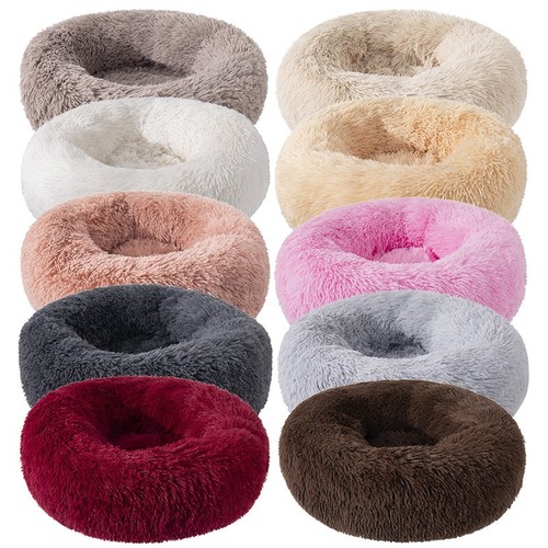 Soft calming pet bed round - pet,