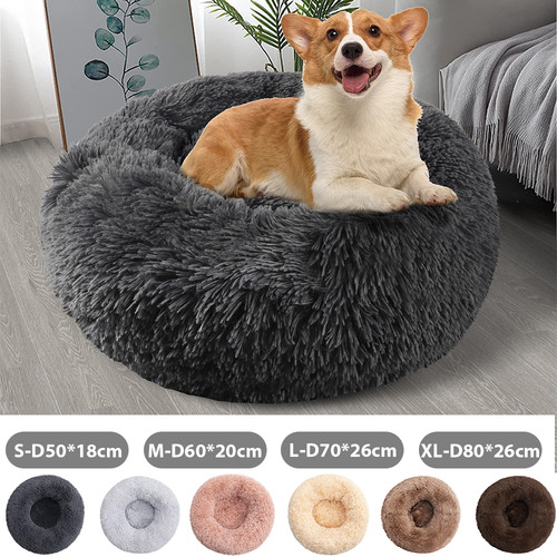 Dog bed donut soft large - bed, plush